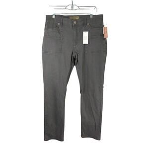 Bit & Bridle Pants Womens 12 Gray Chino Equestrian New